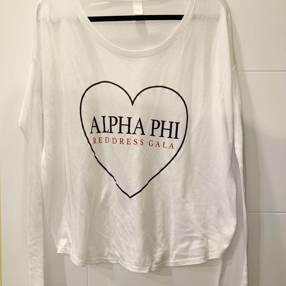 Alpha Phi Red Dress Gala Long Sleeve T-Shirt